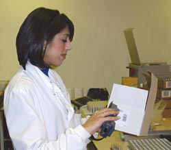 Laboratory stock control at Royal Preston Hospital