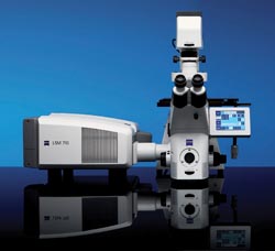 Laser system in tune with fluorescence