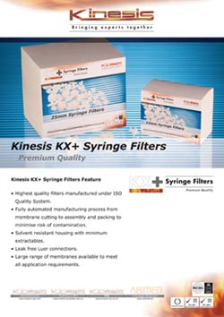 Syringe filter developments