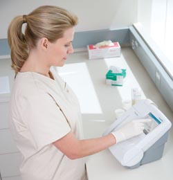 Advanced diagnostic testing on virtual display