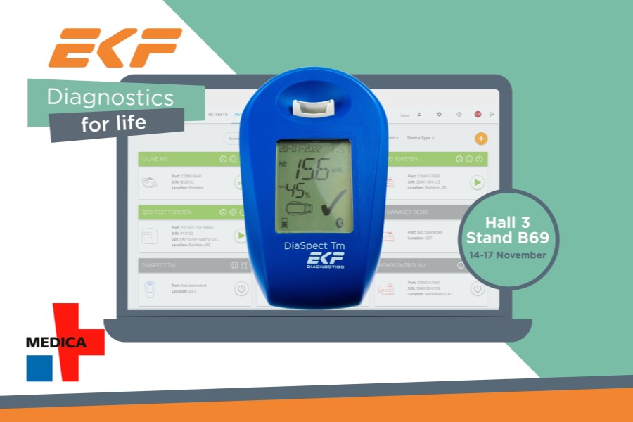 EKF to showcase POCT connectivity solutions at MEDICA 2022