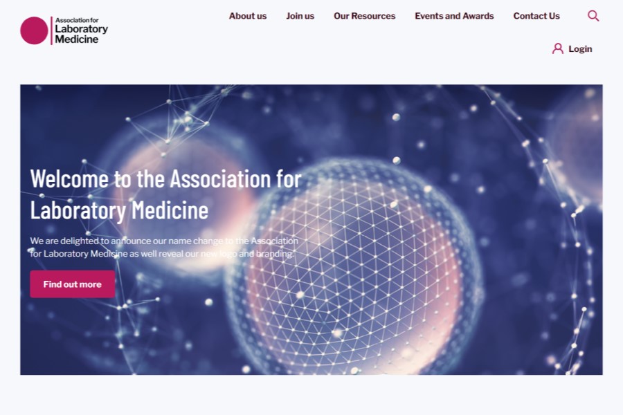 The Association for Laboratory Medicine launches new name and website