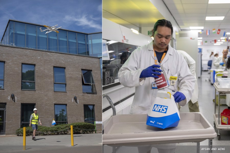 Drones delivering urgent blood samples faster in south west London